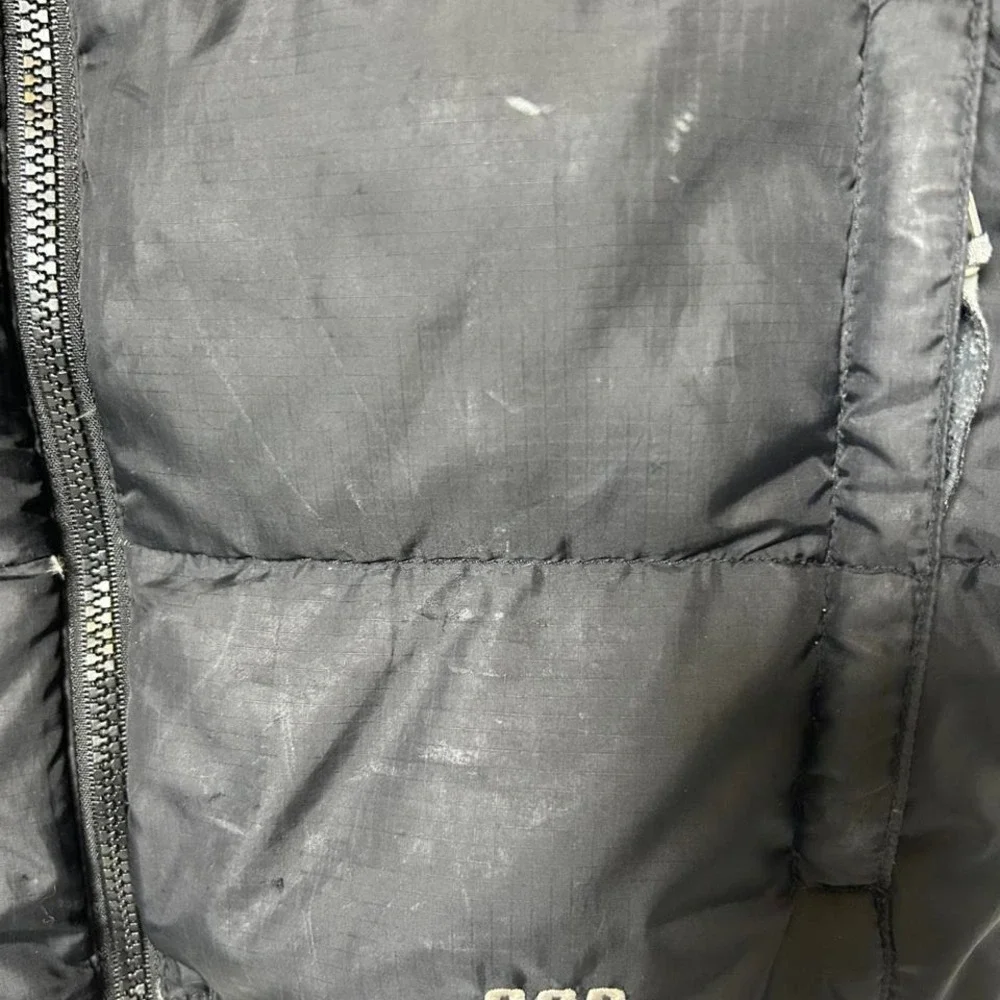 North Face Girls Sz‎ L Black Down Puffer Vest 600 Fill